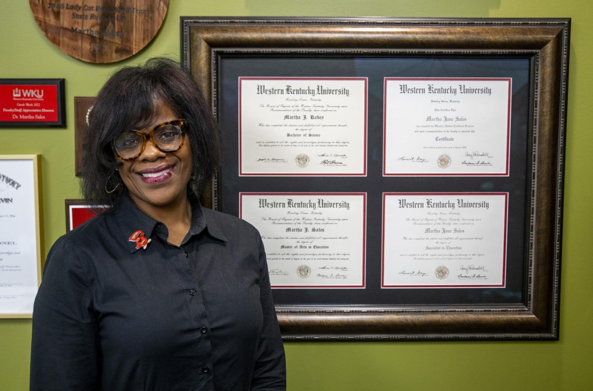 Martha Sales poses for a portrait in her office on Tuesday, Oct. 15, 2024.