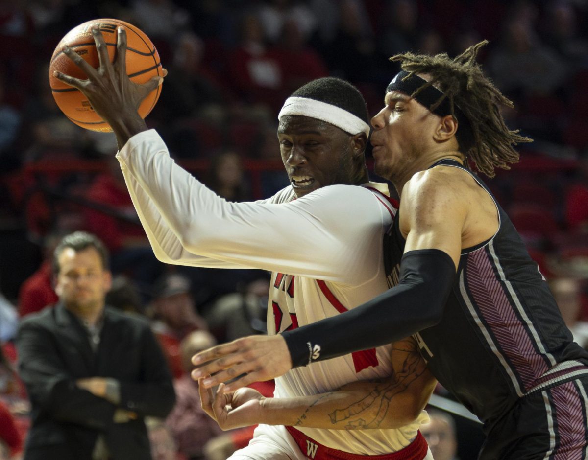 Western Kentucky forward, Tyrone Marshall Jr. (24), attempts a layup during a matchup against Campbellsville university at Diddle Arena on Tuesday, Nov. 12, 2024. WKU won 104-76.