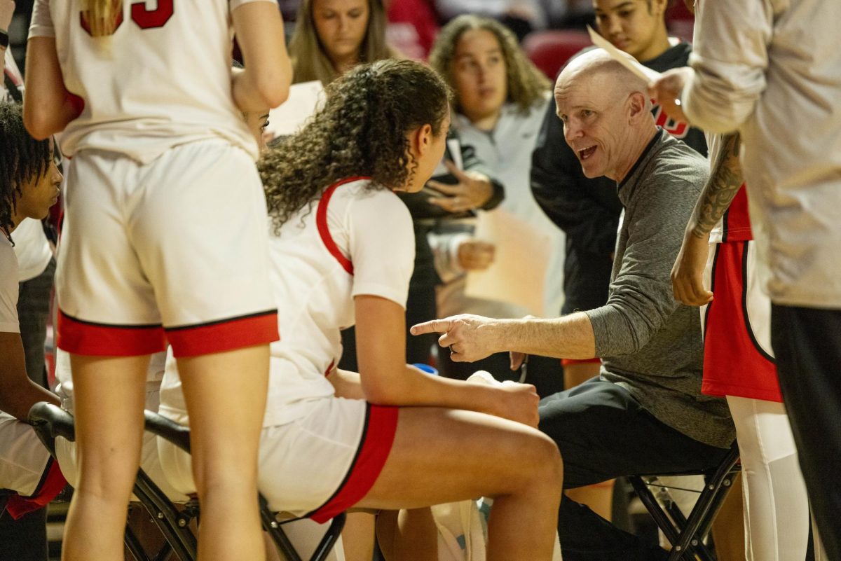 WKU head coach Greg Collins during the Lady Topper's game against the Kentucky Wesleyan Panthers in Bowling Green, Ky. on Wednesday, Dec. 11, 2024.