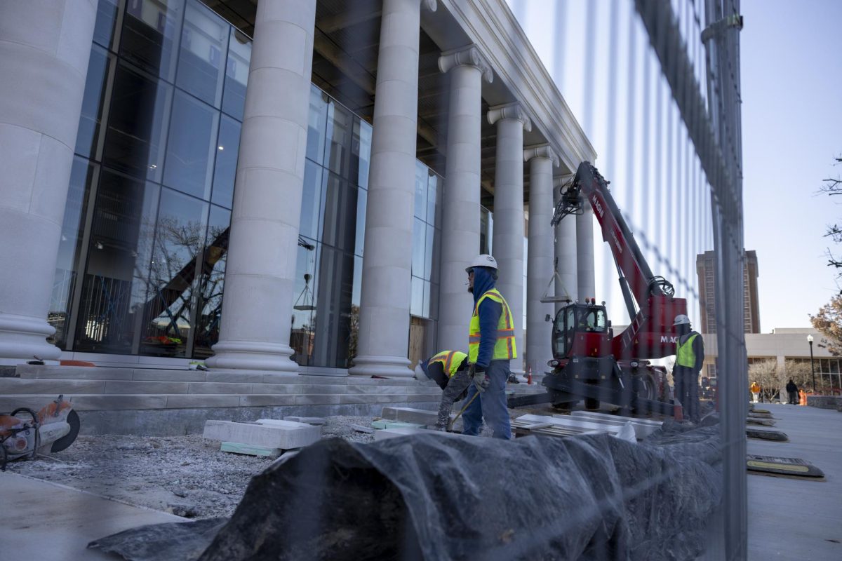 Gordon Ford College of Business undergoes construction on Monday, Jan. 27, 2025. 