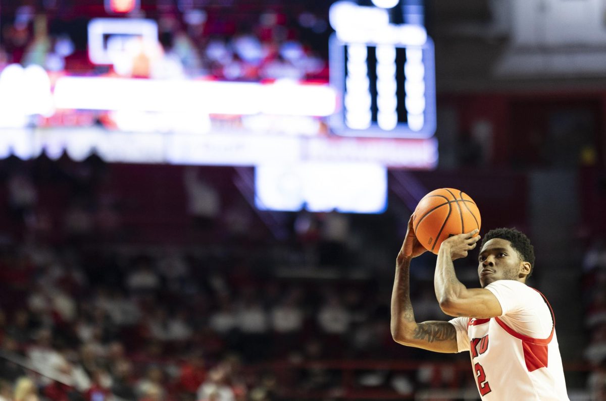 Western Kentucky Hilltoppers guard Don McHenry (2) makes free throw during the Hilltoppers game against the UTEP Miners in Bowling Green, Ky. on Thursday, Jan. 30, 2025. 