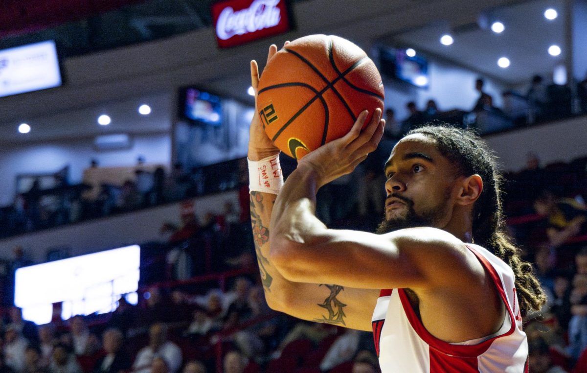 Western Kentucky Hilltoppers forward Tyrone Marshall Jr. (24) shoots the ball during the Hilltoppers game against the UTEP Miners in Bowling Green, Ky. on Thursday, Jan. 30, 2025. 