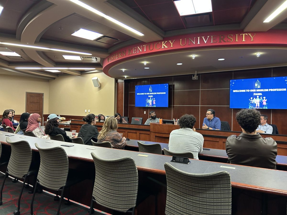 Western Kentucky University's Muslim Student Association hosted a panel between Muslim professors and various departments in the Senate Chambers on Nov. 14, 2025. 