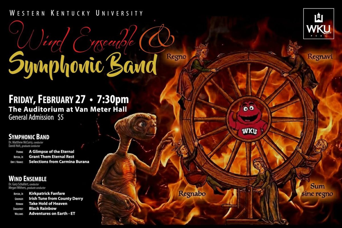 Poster originally uploaded to the WKU Bands Facebook page.