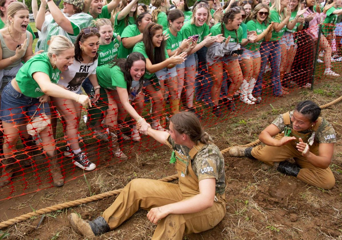 Kappa Delta advanced the final round after defeating Alpha Gamma Delta during the annual Greek Week “Tug” competition at the WKU Agricultural Research and Education Center on Friday, April 24, 2026. Kappa Delta would be taken down in the final round by reigning champion Chi Omega. 